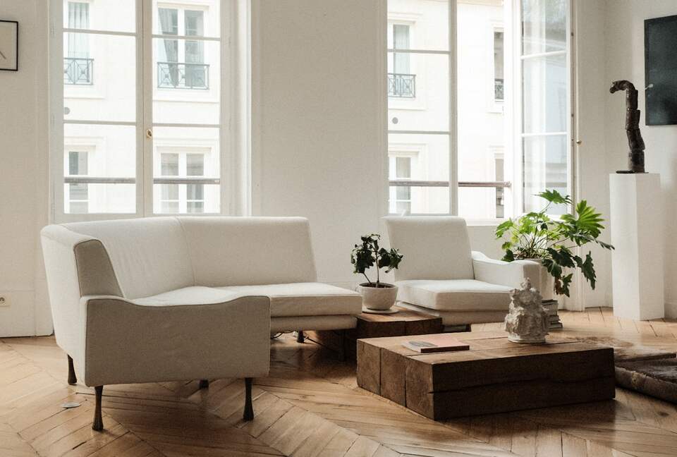 Refined Minimalist Apartment by Paris’s Iconic Passages - Paris, France