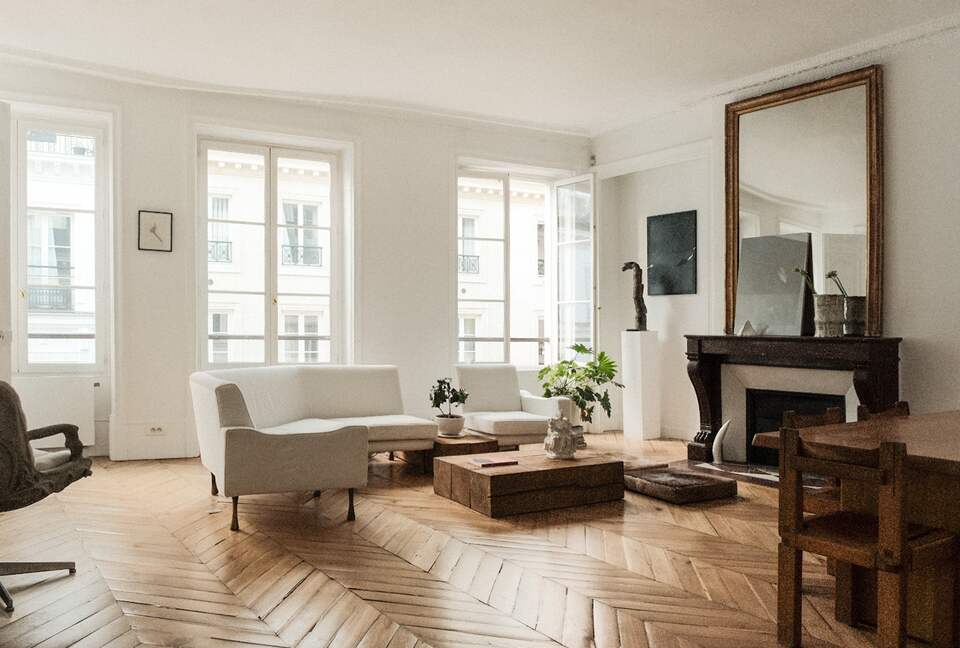 Refined Minimalist Apartment by Paris’s Iconic Passages - Paris, France