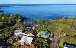 Ocean View Retreat Steps from the Beach - Captain Cook, Hawaii