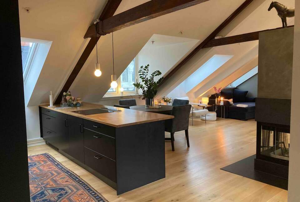 Central boho-chic loft 250ft2 terrace & 2 bathroom - Frogner, Norway