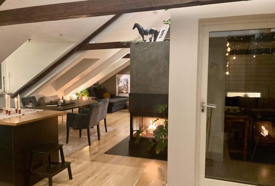 Central boho-chic loft 250ft2 terrace & 2 bathroom - Frogner, Norway