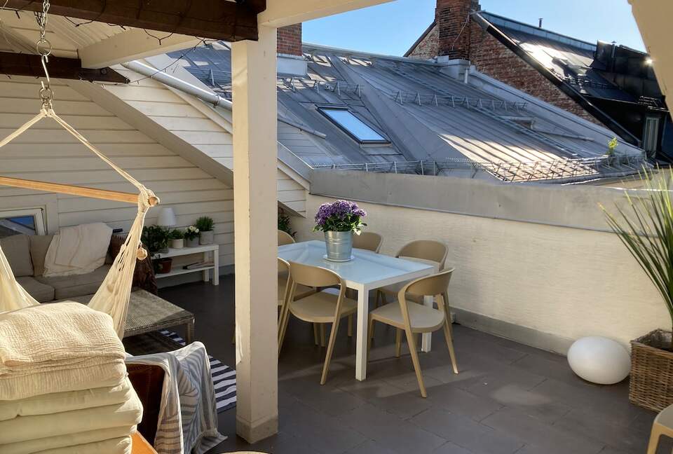 Central boho-chic loft 250ft2 terrace & 2 bathroom - Frogner, Norway