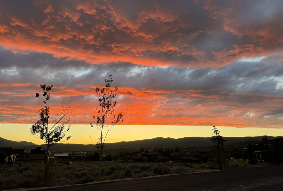 incredible sunsets from home and neighborhood