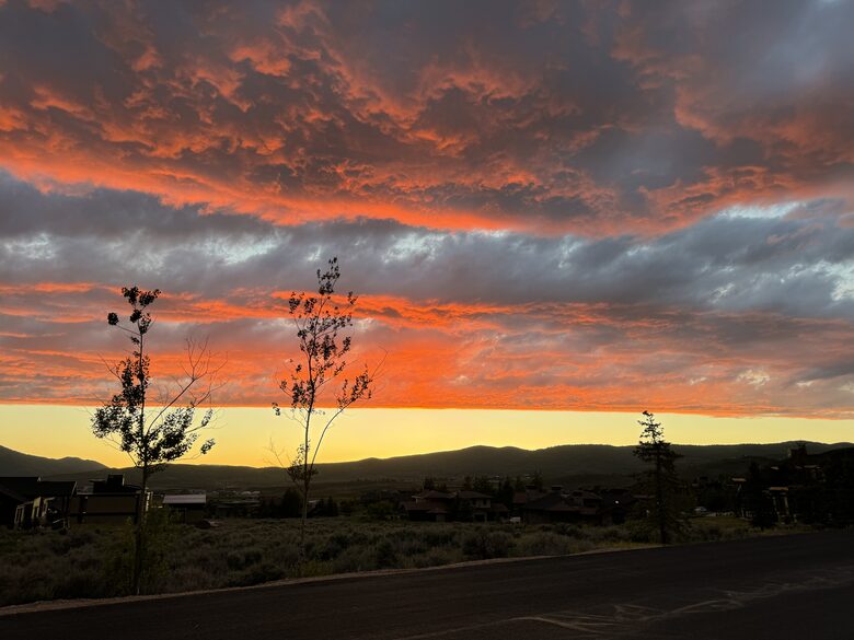 incredible sunsets from home and neighborhood
