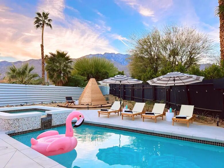 Designer Palm Springs Retreat with Heated Pool & Mountain Views - Palm Springs, California