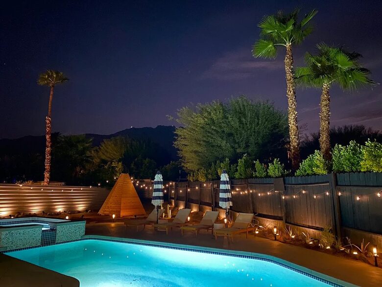 Designer Palm Springs Retreat with Heated Pool & Mountain Views - Palm Springs, California