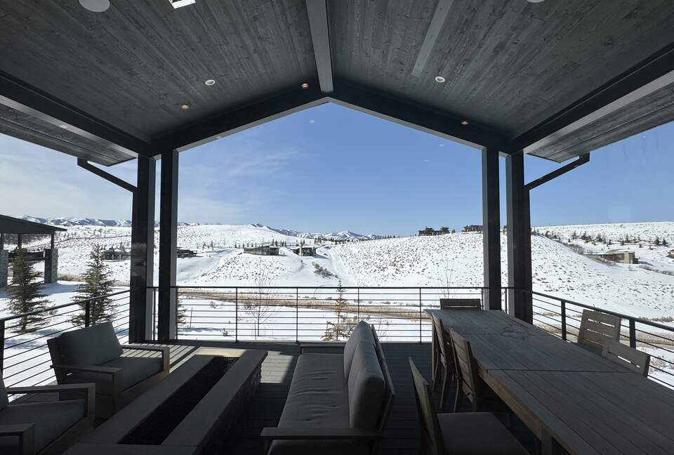 View from deck in winter