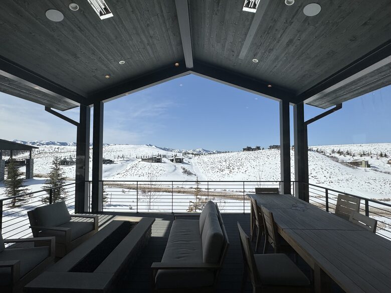 View from deck in winter