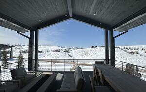 View from deck in winter