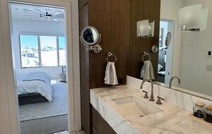Master Bathroom with double sinks, shower and tub