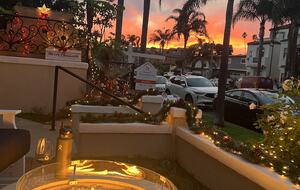 Front Patio at Sunset