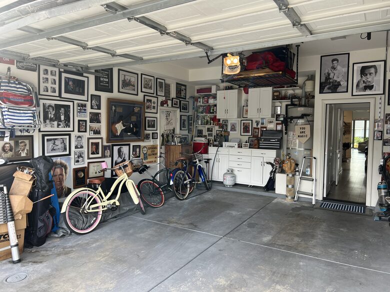 Stocked Garage with one car indoor parking and two outside