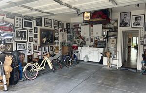 Stocked Garage with one car indoor parking and two outside
