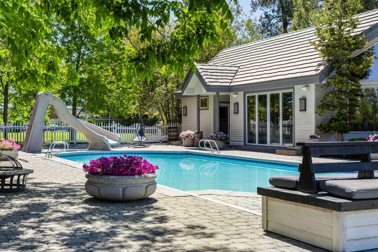 Pool and Pool House