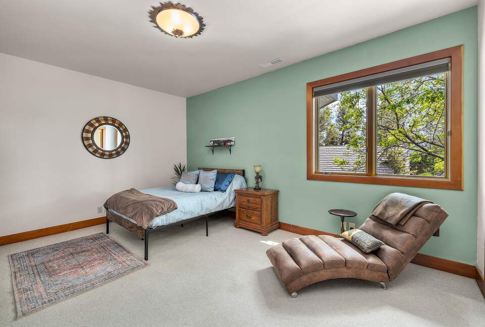 Bedroom with queen bed