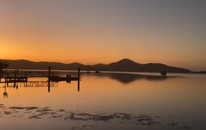 Wallis Lake, 3 km away