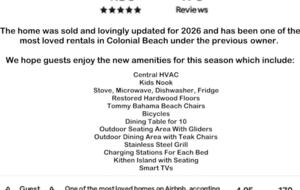 Updated Waterfront Victorian 4BR, 7 Bed- The Pearl - Colonial Beach, Virginia