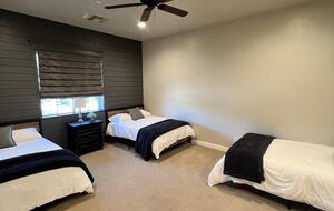 3rd Bedroom with 3 full size beds