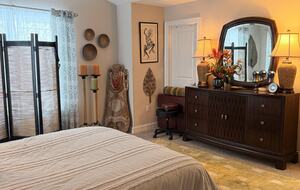 2nd Floor Master Bedroom with a Queen size bed