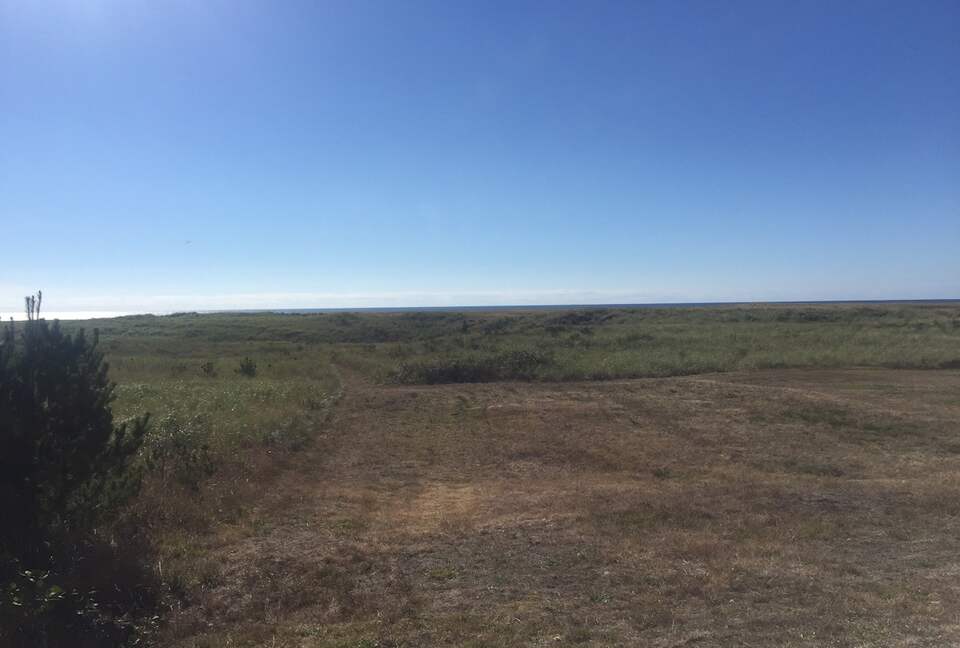 walking path to the beach from home