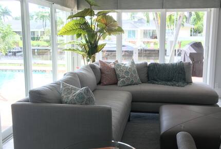 Canal-Side Pool Living Near Atlantic Avenue in Delray Beach - Delray Beach, Florida