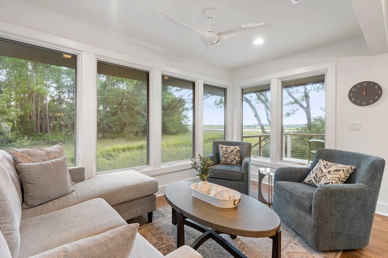 Kiawah Island Inlet Cove Marshview Cottage | 3 min. walk to beach - Johns Island, South Carolina
