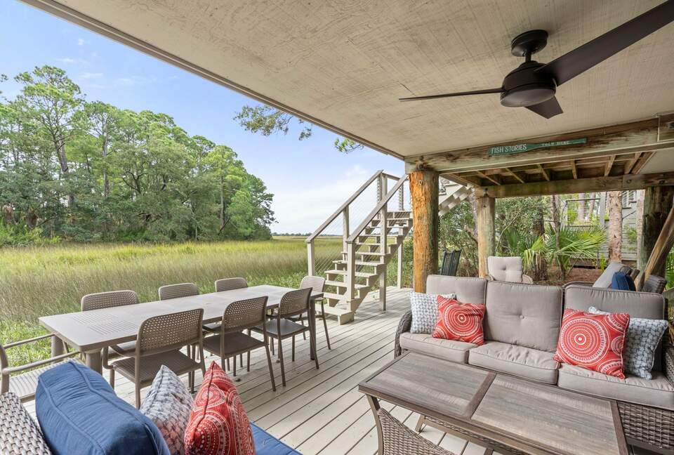 Kiawah Island Inlet Cove Marshview Cottage | 3 min. walk to beach - Johns Island, South Carolina