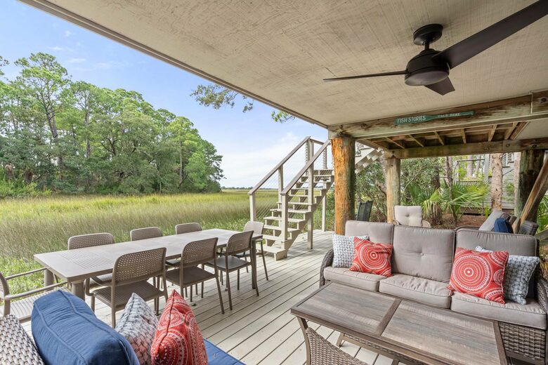 Kiawah Island Inlet Cove Marshview Cottage | 3 min. walk to beach - Johns Island, South Carolina