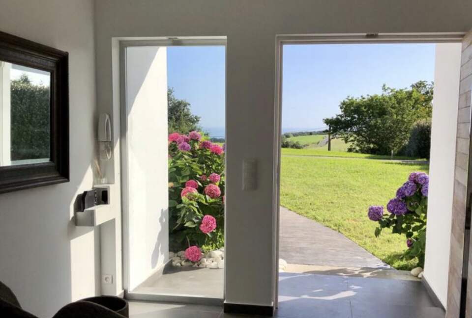 Entrance of the Villa with Ocean views