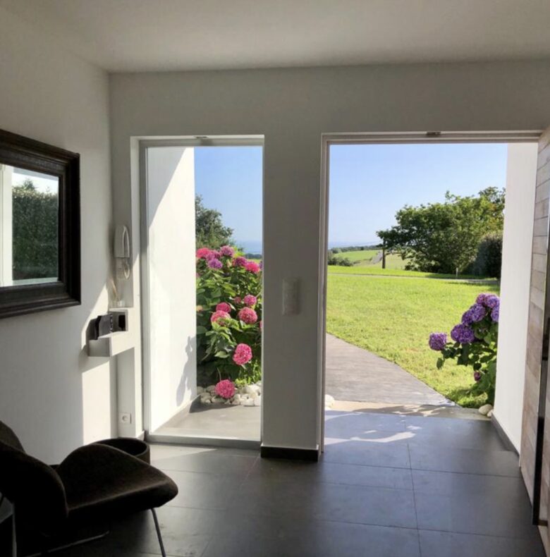 Entrance of the Villa with Ocean views