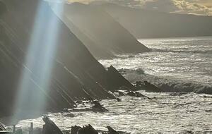 Stunning views of the cliffs along the corniche road