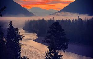 Glacier Area Retreat with River & Mountain Views - Columbia Falls, Montana