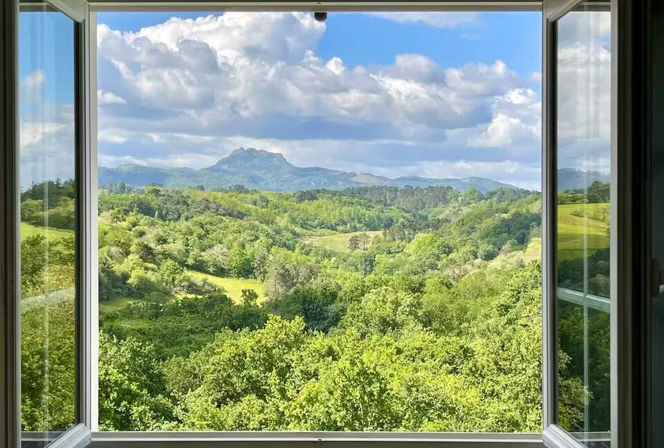 Basque Coast Panorama with Infinity Pool - Urrugne, France