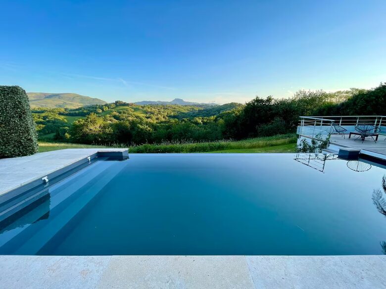 Basque Coast Panorama with Infinity Pool - Urrugne, France