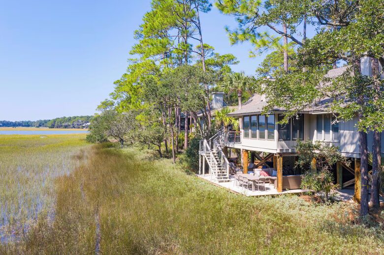 Kiawah Island Inlet Cove Marshview Cottage | 3 min. walk to beach - Johns Island, South Carolina