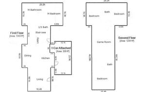 2400 square feet two story home