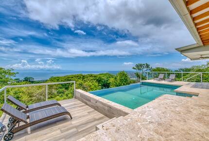 Infinity Edge Pool Above Carara Rainforest and Pacific Coast - Tarcoles, Costa Rica