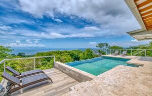 Infinity Edge Pool Above Carara Rainforest and Pacific Coast - Tarcoles, Costa Rica