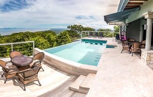 Infinity Edge Pool Above Carara Rainforest and Pacific Coast - Tarcoles, Costa Rica