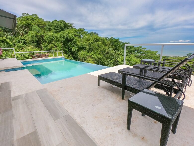 Infinity Edge Pool Above Carara Rainforest and Pacific Coast - Tarcoles, Costa Rica