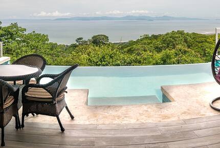 Infinity Edge Pool Above Carara Rainforest and Pacific Coast - Tarcoles, Costa Rica