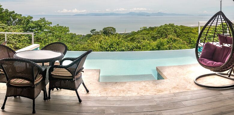 Infinity Edge Pool Above Carara Rainforest and Pacific Coast - Tarcoles, Costa Rica