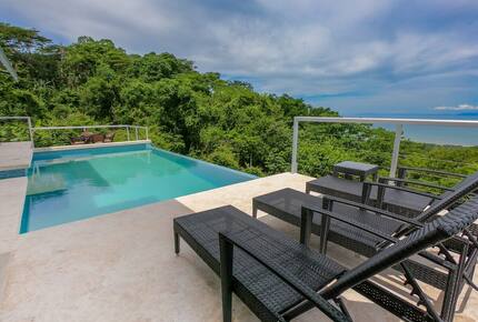 Infinity Edge Pool Above Carara Rainforest and Pacific Coast - Tarcoles, Costa Rica