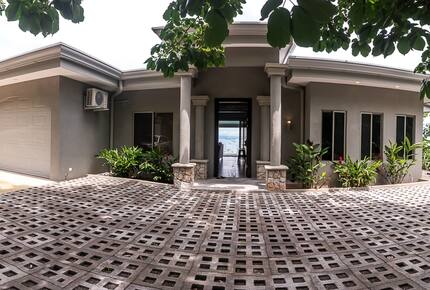 Infinity Edge Pool Above Carara Rainforest and Pacific Coast - Tarcoles, Costa Rica