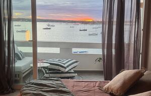 Luna Studios by the Lagoon | Sea Front - Puerto de la Savina, Formentera, Spain