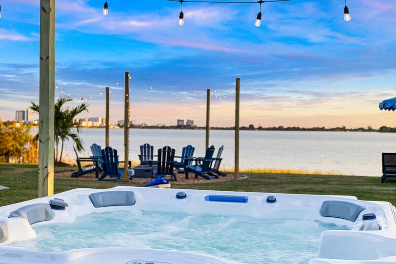 Waterfront Retreat with Pool, Pickleball & Sauna - West Palm Beach, Florida