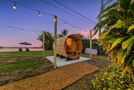 Waterfront Retreat with Pool, Pickleball & Sauna - West Palm Beach, Florida