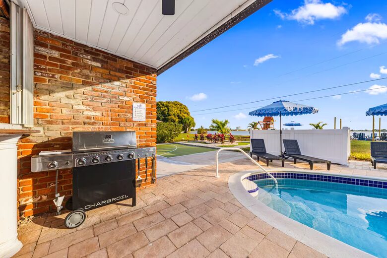 Waterfront Retreat with Pool, Pickleball & Sauna - West Palm Beach, Florida