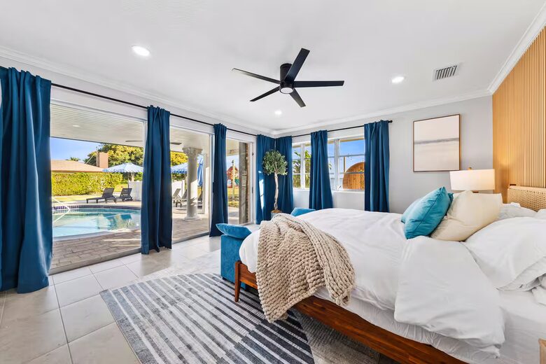 Waterfront Retreat with Pool, Pickleball & Sauna - West Palm Beach, Florida