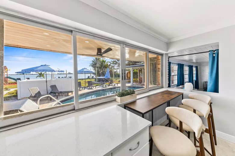 Waterfront Retreat with Pool, Pickleball & Sauna - West Palm Beach, Florida